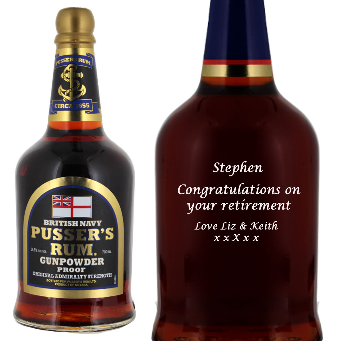 Personalized 10oz Pussers Rum Glass – Cool 18th, 21st, 30th, 40th Birthday Or Christmas Gift Idea