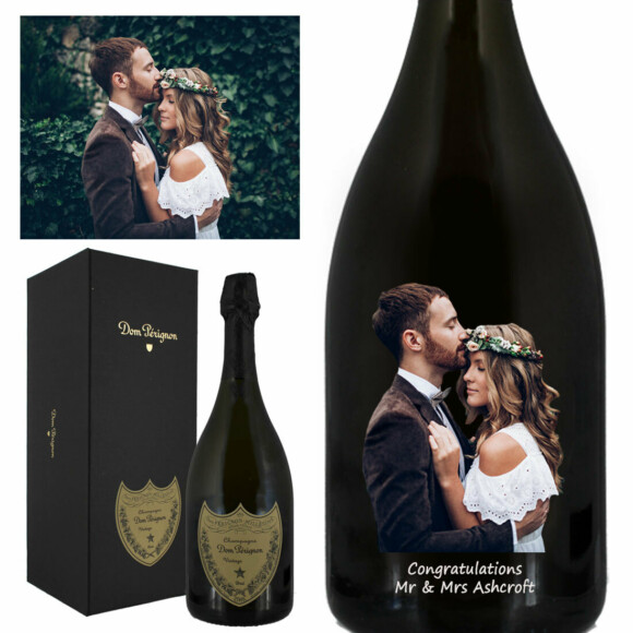 Picture Personalised Dom Pérignon Vintage Champagne 75cl ...